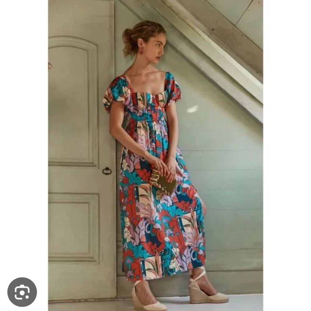 Tuckernuck climbing cosmos maxi dress - Picture 2 of 8